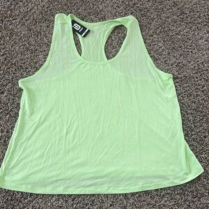 NWT Women’s Ideology 1X Light Neon/ Lime Green Tank